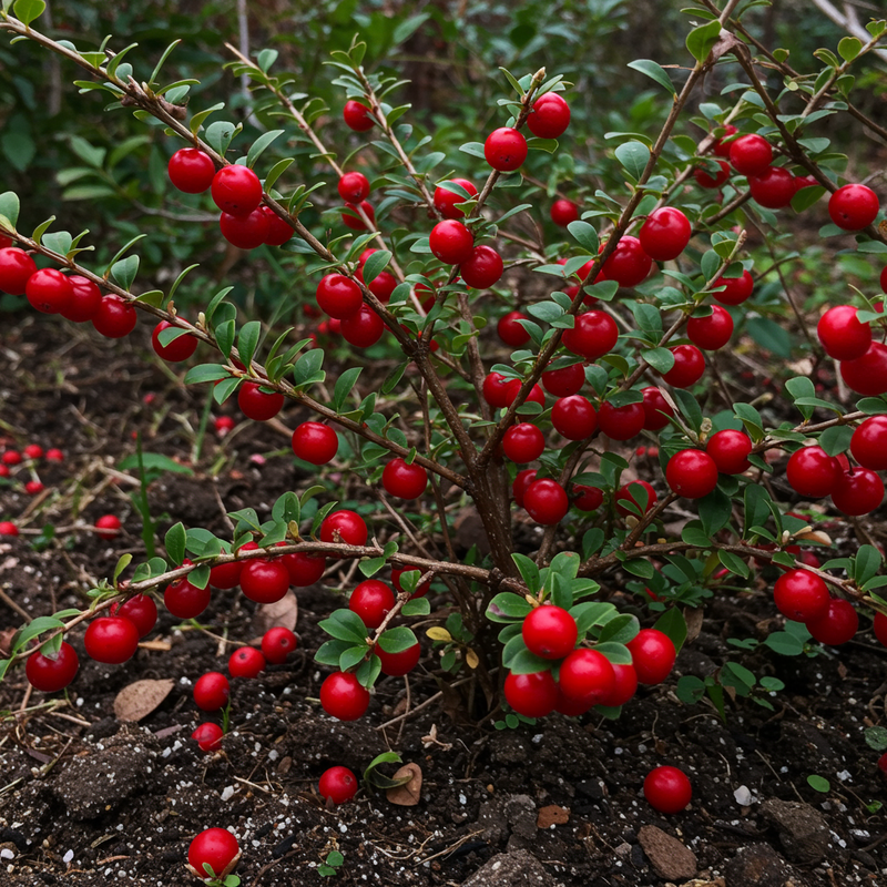 Semillas de fruto de gaulteria roja – Tradicionales, no modificadas genéticamente, para cultivar en el jardín
