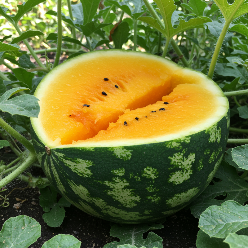 Semillas de sandía amarilla para el jardín – Tradicionales, no modificadas genéticamente