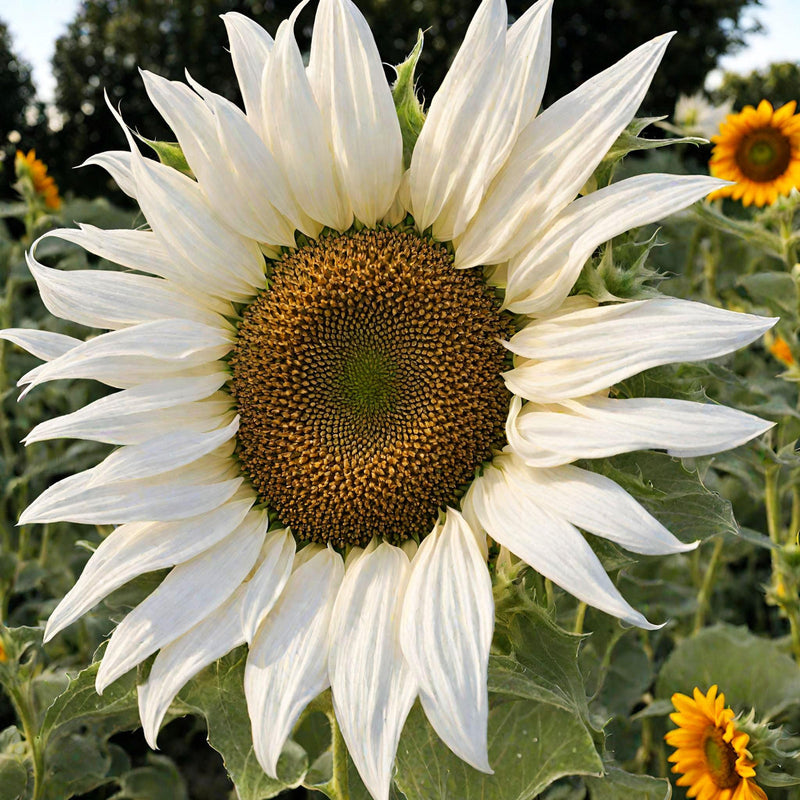 Weiß sunflower blume samen for anpflanzung - seasonal bloomer, heirloom & gmo free samen for home garten
sale samen for home garten