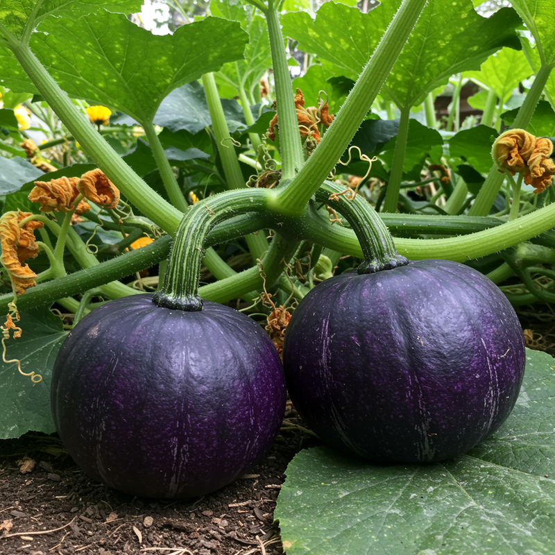 Semillas de calabaza morada para plantar – Variedad tradicional, no modificada genéticamente, semillas ecológicas para el jardín