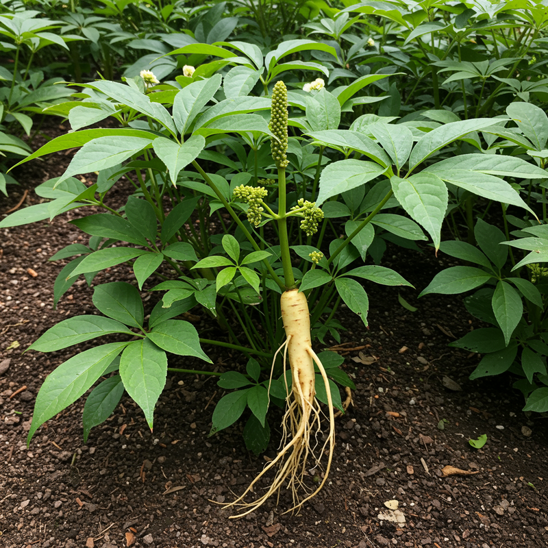 Semillas de Panax ginseng (ginseng coreano) – Variedad tradicional, sin modificación genética, aptas para cultivar en el jardín