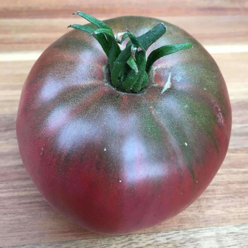 Deep maroon tomato variety wachsend