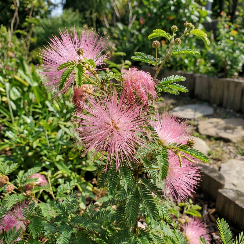 Semillas de flores de Calliandra eriophylla rosa para jardín doméstico y uso paisajístico