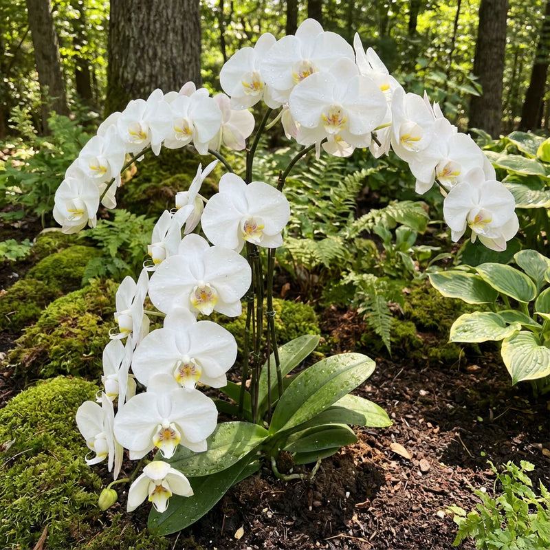 Blanco orquídea mariposa semillas de orquídea y flores para sembrar durante toda la temporada variedad tradicional y sin ingeniería genética semillas para el jardín doméstico