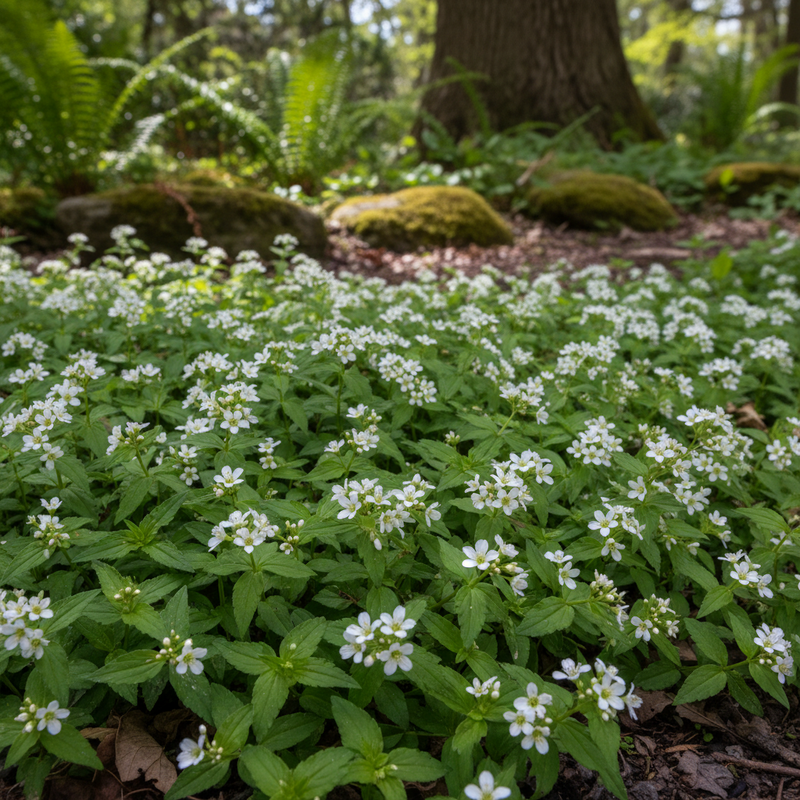 Galium odoratum semillas de flores aromáticas semisombra jardín descripción de cultivo