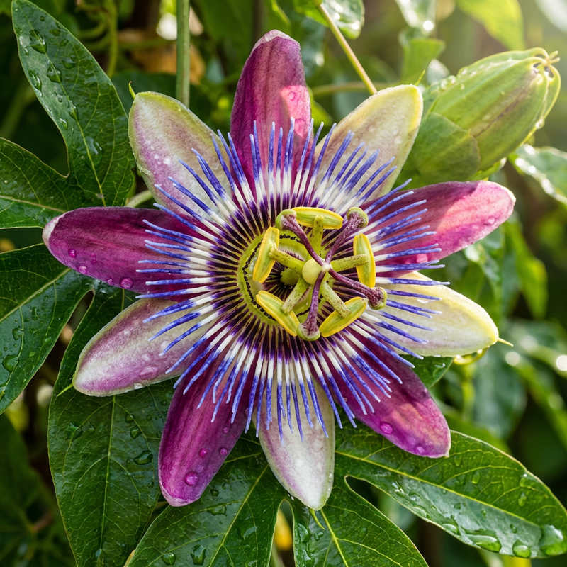 Semillas de flores de Passiflora spp. multicolor, pasiflora decorativa, enredaderas de jardín