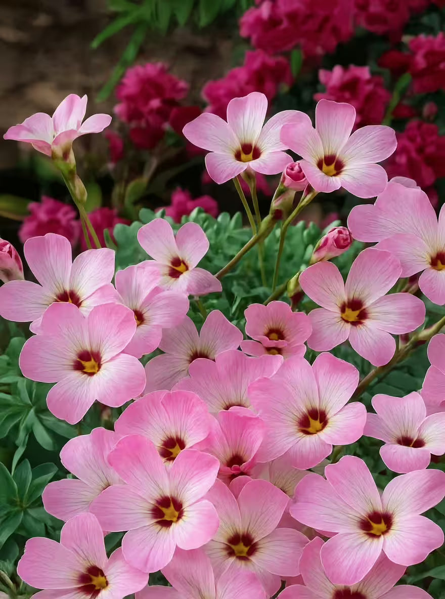 Weiß Rosa Sauerklee Laciniata Blumensamen zur Aussaat lang Blüte Saison Traditionssorte & ohne Gentechnik Samen Hausgarten