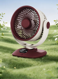 Ventilateur de bureau USB, ventilateur de table oscillant rechargeable avec 3 vitesses, ventilateur portable silencieux pour la maison, le bureau et la chambre à coucher