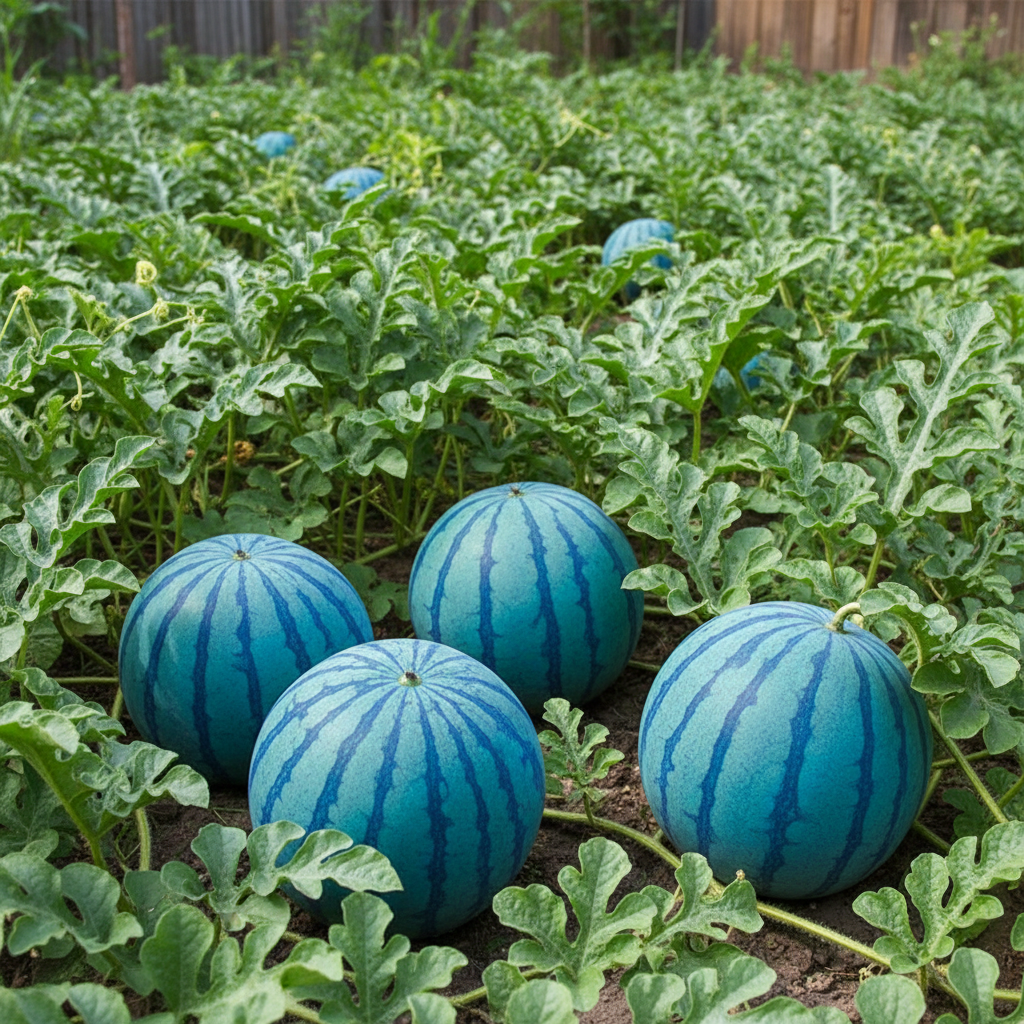 Blaue Wassermelonen Samen – Traditionelle Sorte, natürlich gezüchtet, für den Anbau
