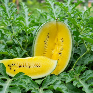 Gelbe Wassermelonen Samen zum Pflanzen – Traditionelle Sorte, nicht gentechnisch verändert, Bio-Gartensaatgut