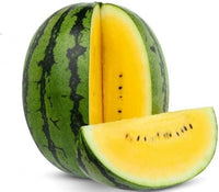 Gelbe Wassermelonen Samen zum Pflanzen – Traditionelle Sorte, nicht gentechnisch verändert, Bio-Gartensaatgut