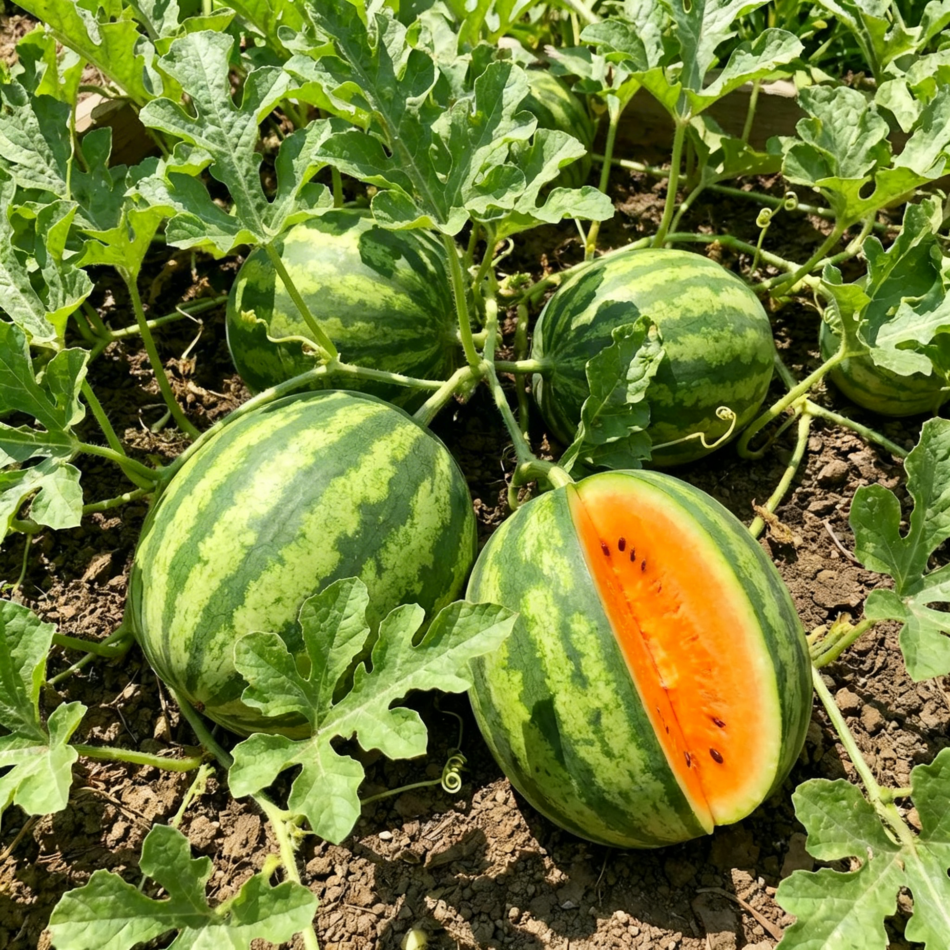 Tendersweet Orange Wassermelonen Samen zum Pflanzen – Alte Sorte, gentechnikfreie Bio-Gartensamen