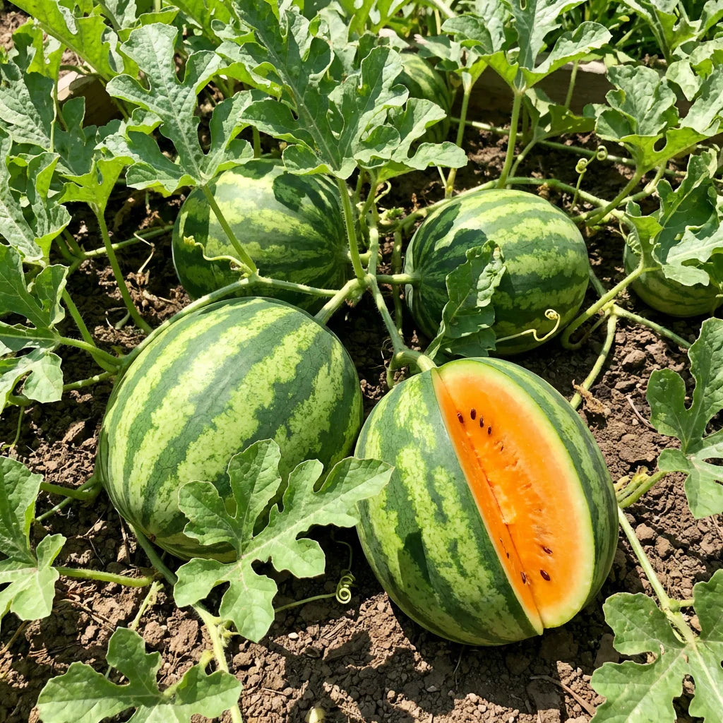 Tendersweet Orange Wassermelonen Samen zum Pflanzen – Alte Sorte, gentechnikfreie Bio-Gartensamen