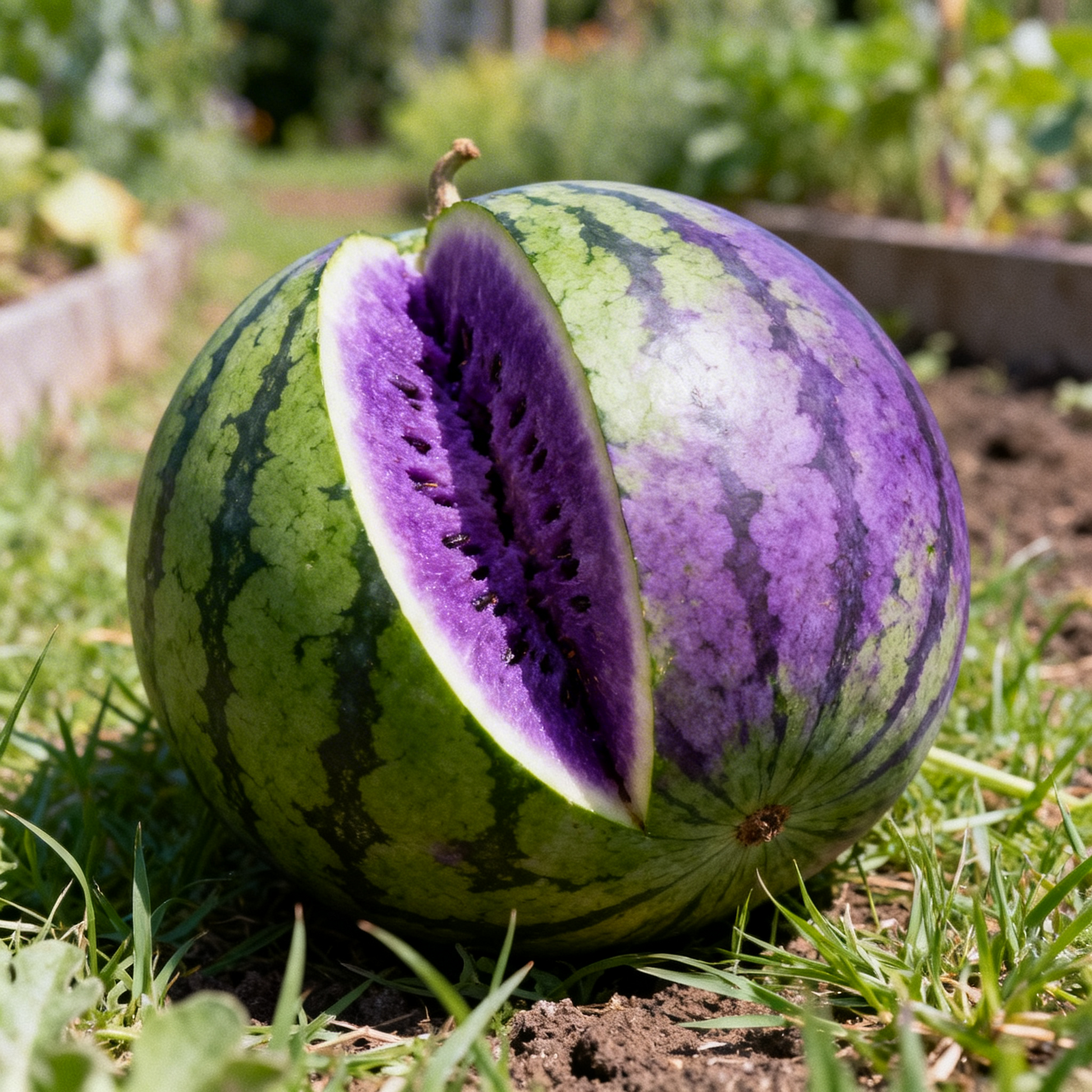 Grün-Lila Wassermelonen Fruchtsamen – Gentechnikfrei, alte Bio-Samen zum Anpflanzen