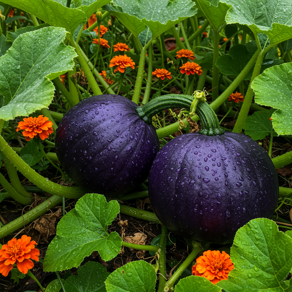 Kürbis Samen Lila für den Garten – Traditionell, nicht gentechnisch verändert