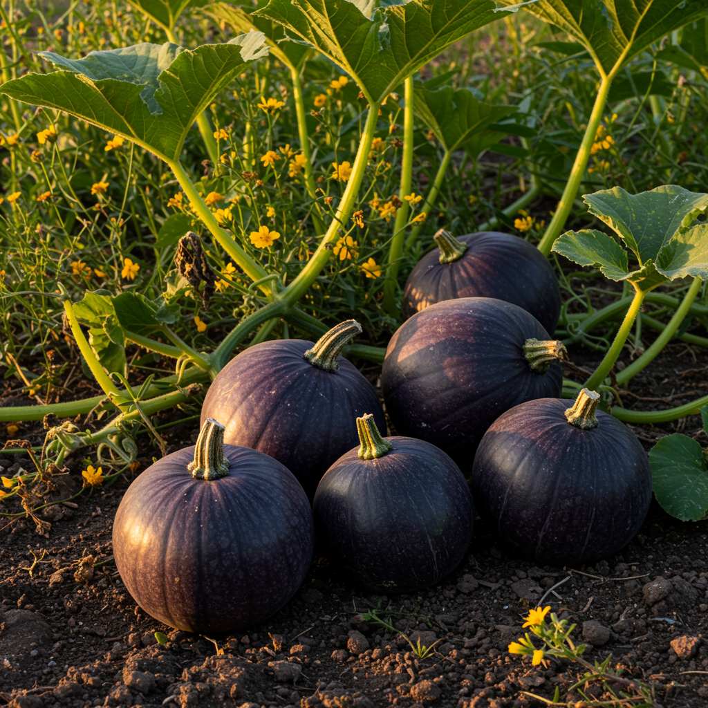 Lila Kürbis Samen zum Pflanzen – Traditionelle Sorte, nicht gentechnisch verändert, Bio-Gartensaatgut