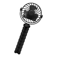 USB Octopus Ventilator für Kinderwagen & Schreibtisch, Tragbarer Mini Ventilator mit Nachtlicht, Handyhalter, 720° Flexarm und 3 Geschwindigkeitsstufen