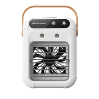 Mobiler Mini Luftkühler mit Kühlnebel, Luftbefeuchter und Ventilator, USB Air Cooler für Zuhause, Büro & Schlafzimmer