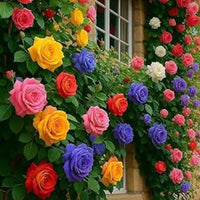 Gemischt kletternd mehrjährig Rose Blumensamen zur Aussaat – duftend Blüten Traditionssorte & ohne Gentechnik Samen Hausgarten