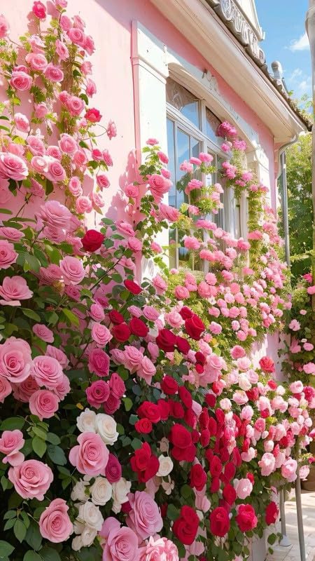 hell Rosa kletternd Rose Samen Blumensamen zur Aussaat duftend Blüten Traditionssorte & ohne Gentechnik Samen Hausgarten