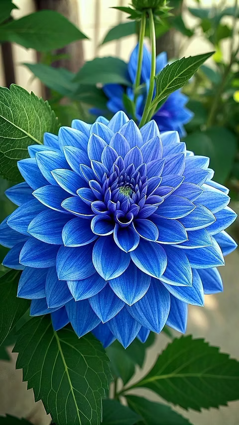Blau Pompon Dahlie Blumensamen zur Aussaat – Halbschatten verträglich – Traditionssorte & ohne Gentechnik Samen Hausgarten