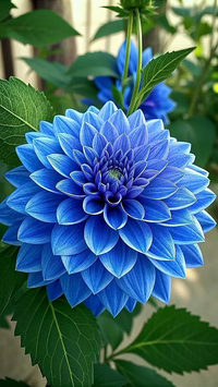 Blau Pompon Dahlie Blumensamen zur Aussaat – Halbschatten verträglich – Traditionssorte & ohne Gentechnik Samen Hausgarten