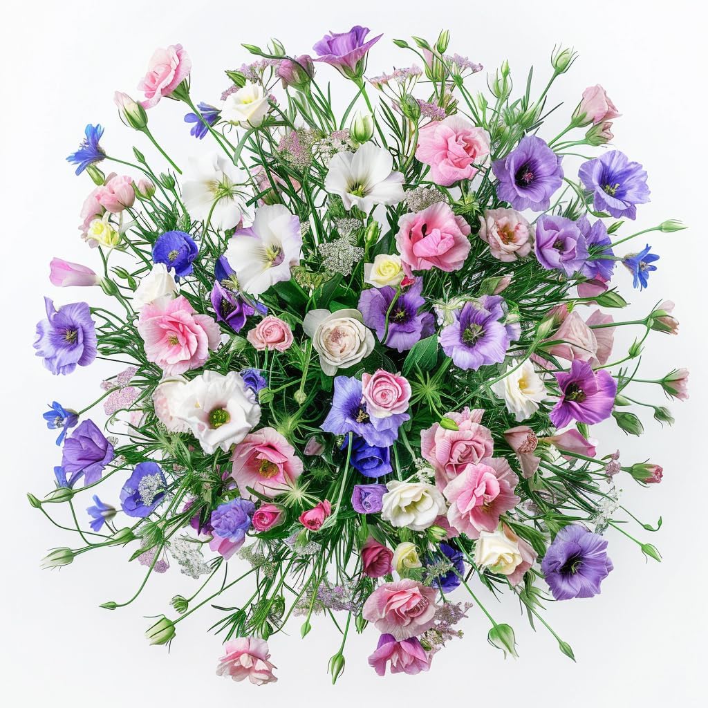 Gemischt Lisianthus Sapphire Blumensamen zur Aussaat – saisonal Dauerblüher – Traditionssorte & ohne Gentechnik Samen Hausgarten