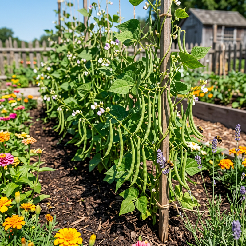 Semi di fagioli tepary verdi da piantare – varietà tradizionale, non geneticamente modificata, sementi biologiche da giardino