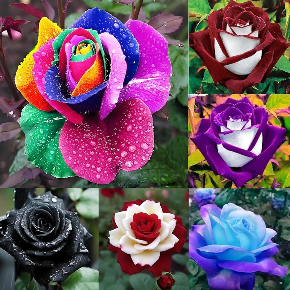 zart Rosa Rainbow Rose Blumensamen zur Aussaat farbenfroh Schau Traditionssorte & ohne Gentechnik Samen Hausgarten