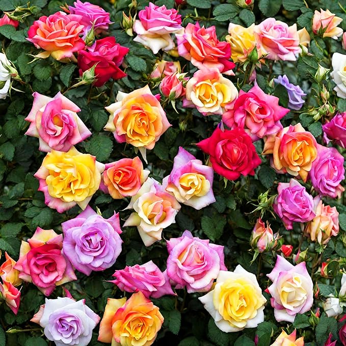 mehrfarbige Rose Blumensamen a farbenfroh Rose Garten