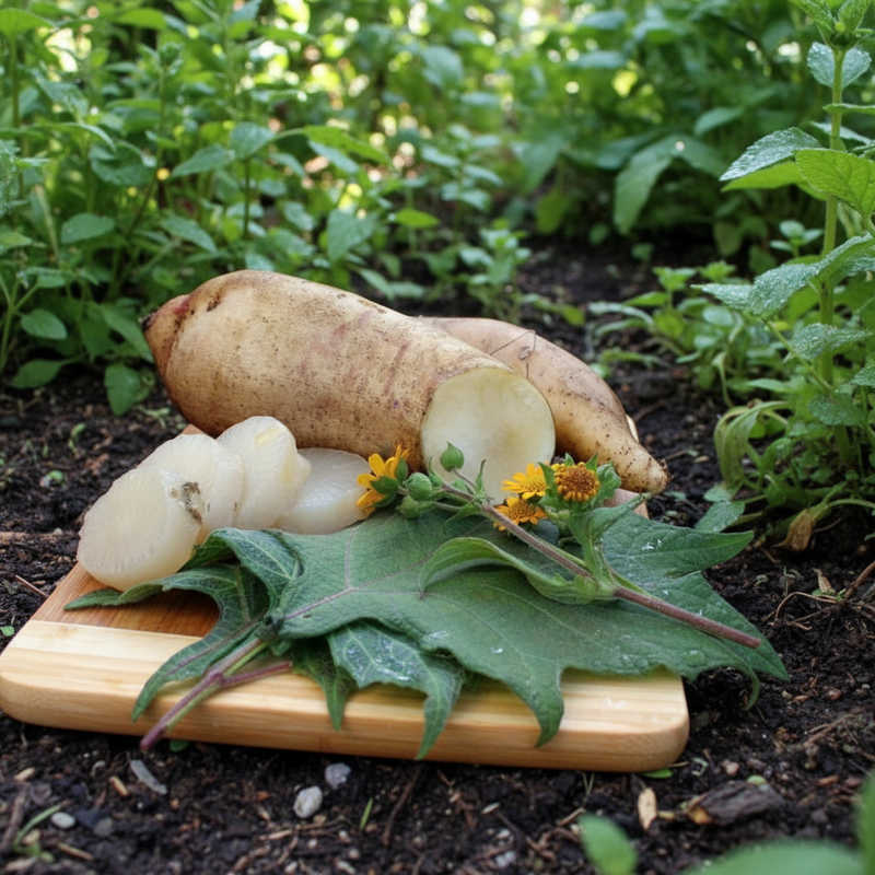 Yacon Gemüsesamen zum Pflanzen – Traditionelle Sorte, nicht gentechnisch verändert, Bio-Gartensaatgut
