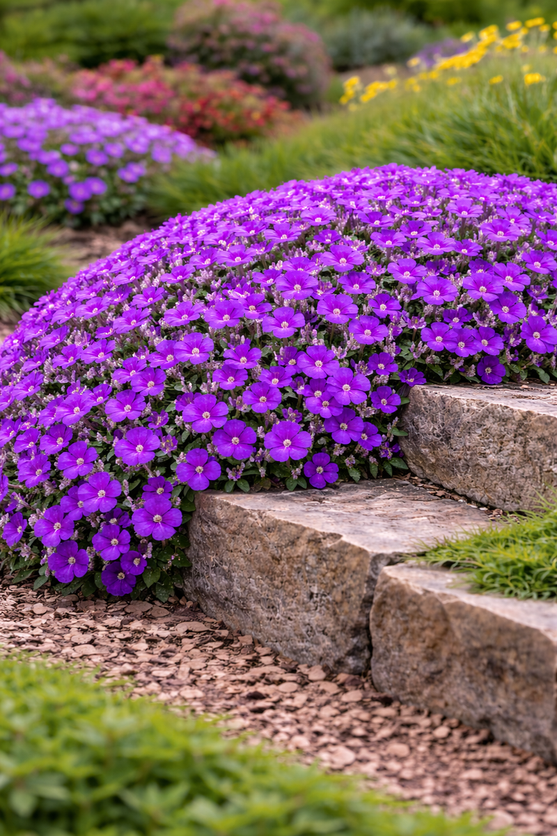 Gemischt Aubrieta Hybrida Samen zur Aussaat – leuchtend Bodendecker Blumen