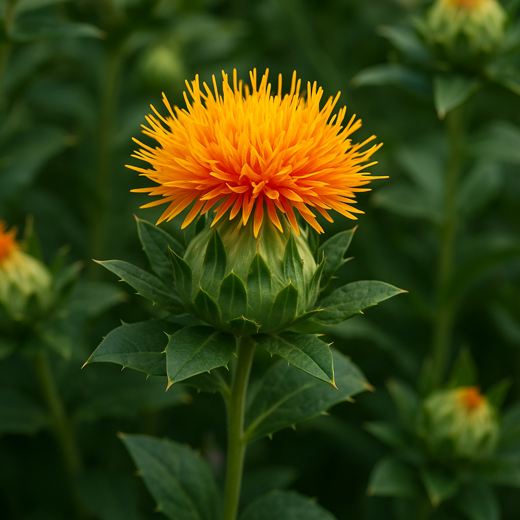 Carthamus Blumensamen zur Aussaat – kompakt Wuchs – Traditionssorte & ohne Gentechnik Samen Hausgarten