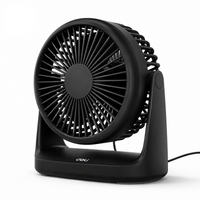 Deli USB Schreibtischventilator in Mitternachtsschwarz