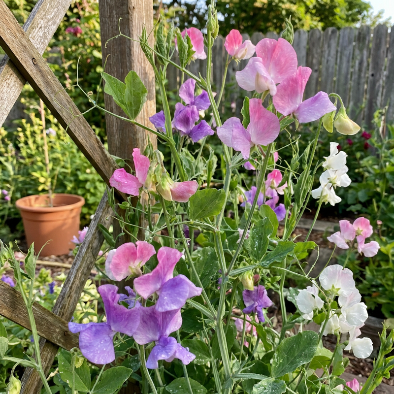 Semillas de guisante de olor, Lathyrus odoratus