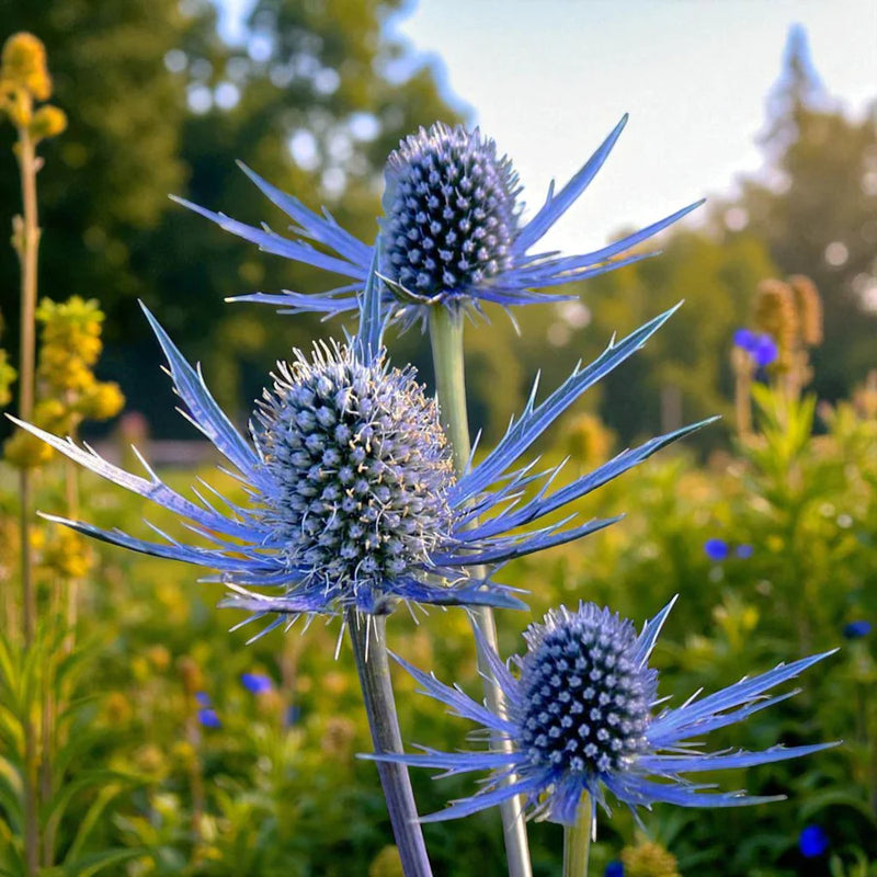 Lila Eryngium Alpinum Superbum Samen zur Aussaat – mehrjährige Blumensamen Garten Elegance