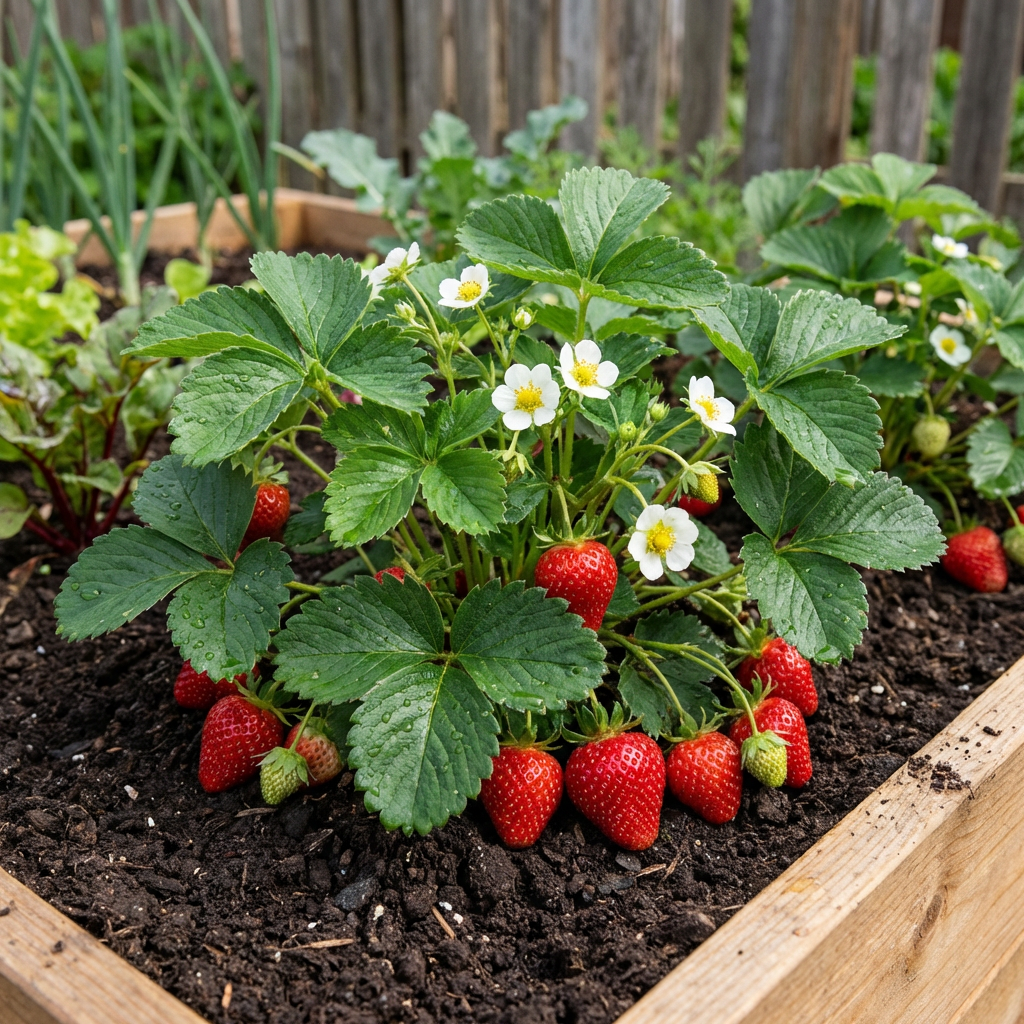 Erdbeer Samen fuer Gartenanbau