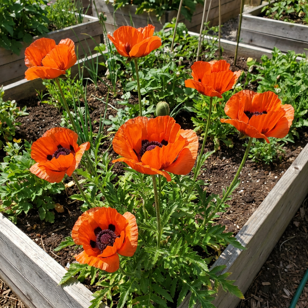 Papaver somniferum Summer Blaze Samen