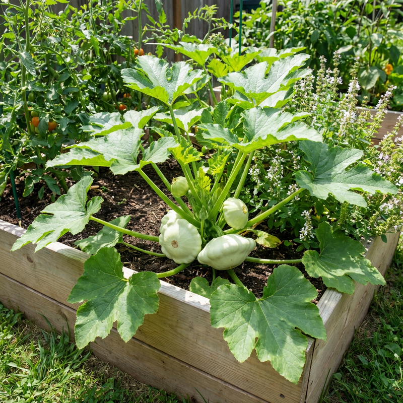 Semi di zucca Patisson Patty Pan