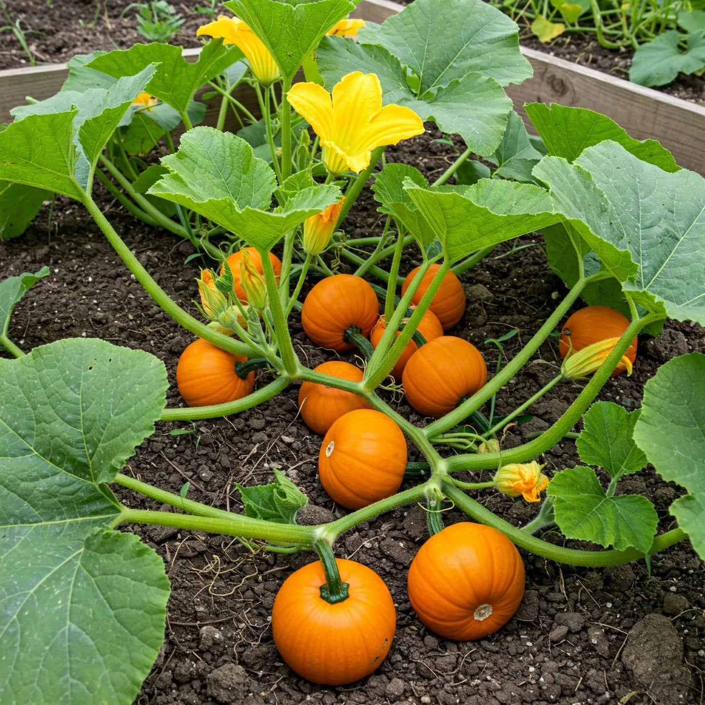 Pumpkin Samen zum Pflanzen Cucurbita Pepo Mooregold organic vegetable patch farm plot