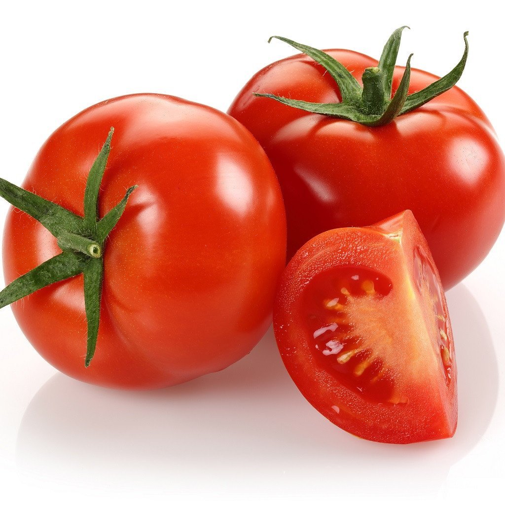 Big tomato pflanzen wachsend in home gemüse patch