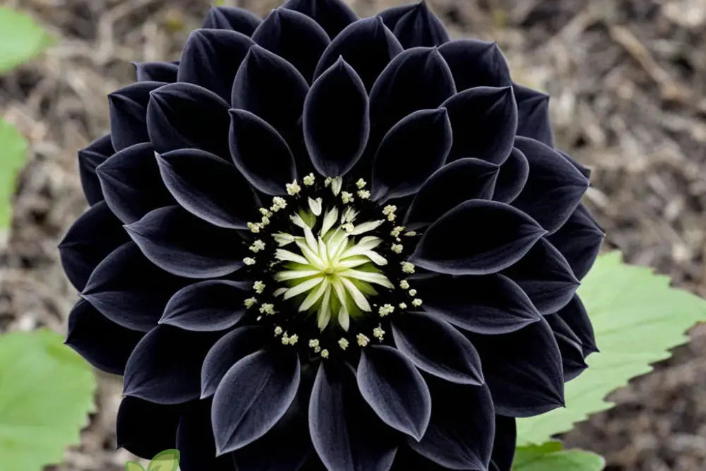 Schwarz dahlia blumen enhancing a garten border