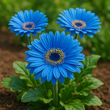 Blau gerbera daisy samen for anpflanzung