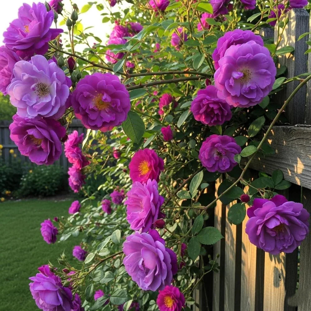 Lila kletternd Rose Samen Blumensamen zur Aussaat pflegeleicht Traditionssorte & ohne Gentechnik Samen Hausgarten