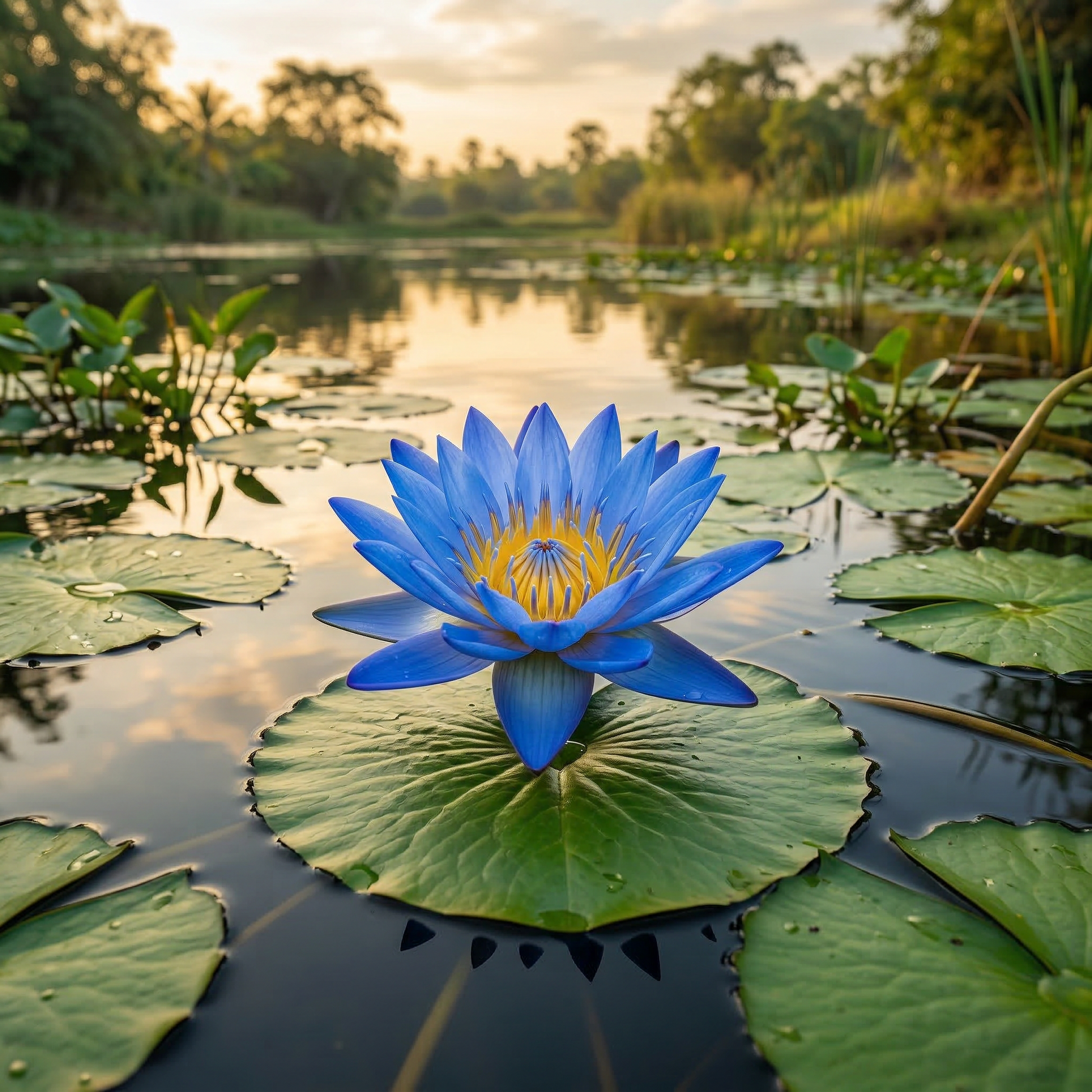 Blauer Lotus Samen (Nymphaea caerulea) – Wasserpflanze für Teich und Wassergarten
