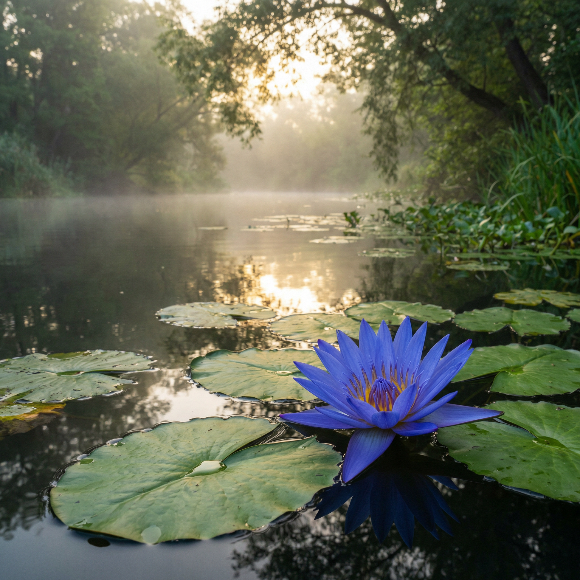 Blauer Lotus Samen (Nymphaea caerulea) – Wasserpflanze für Teich und Aquagarten