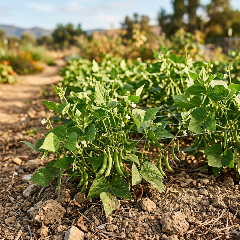 Semillas de frijol teparí blanco – Variedad antigua para zonas de jardín secas