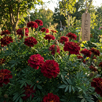 Dunkelrote Studentenblumen Samen – Zierpflanze für den Garten