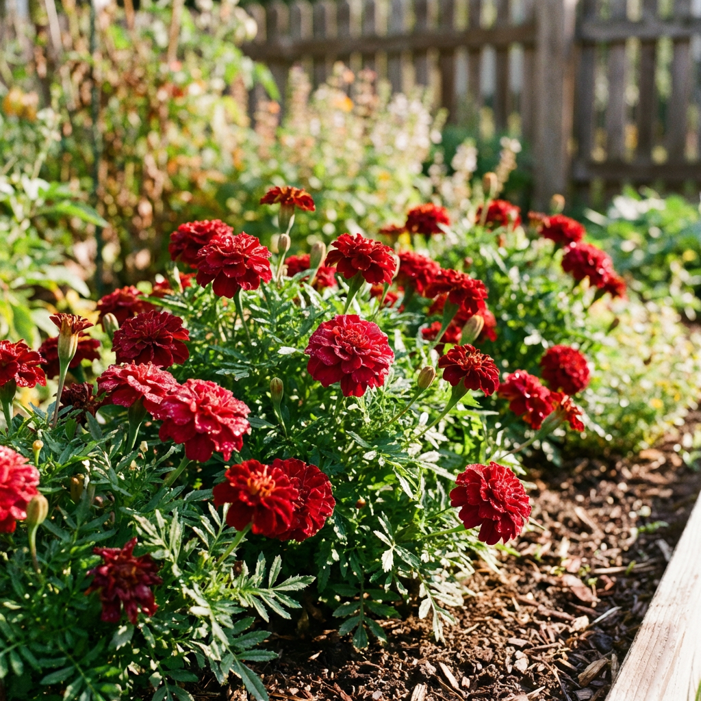 Dunkelrote Studentenblumen Samen – Zierpflanze für den Garten