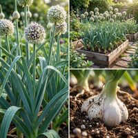 Elephant Knoblauch Weiß Bulb Samen for Home Garden and Culinary Growing